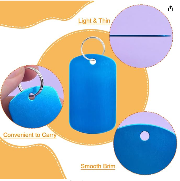 Aluminum dog Tags - personalized