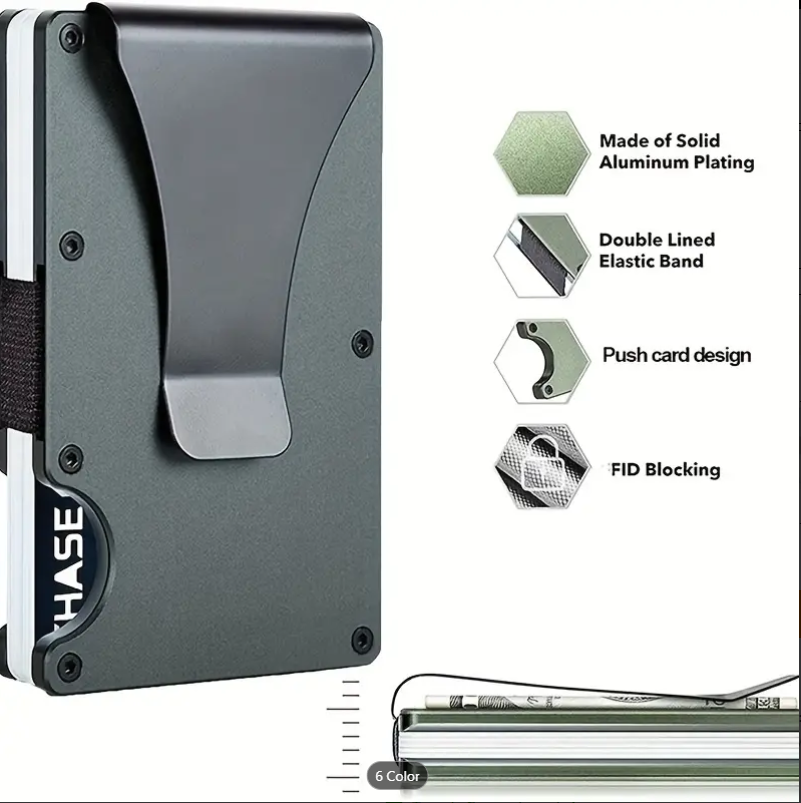 Aluminum wallet